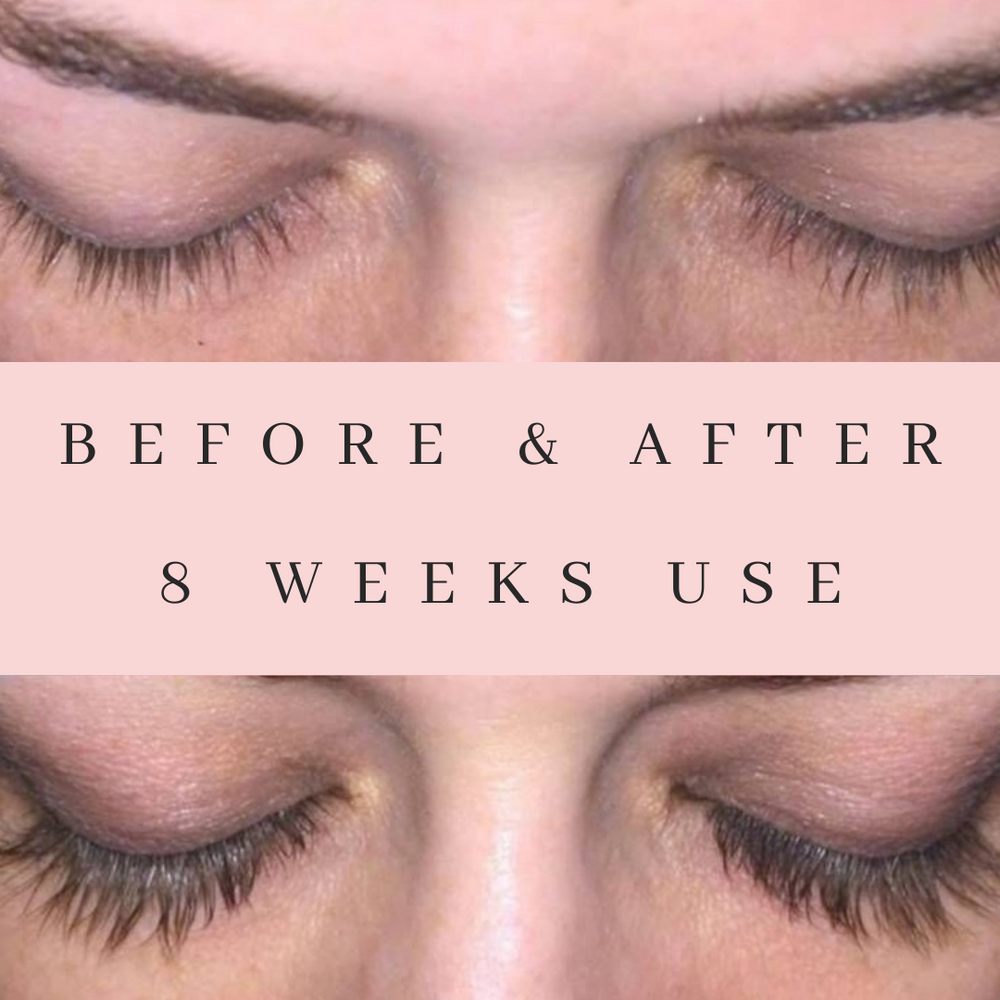 eyelash growth serum. eye brow growth. Lash treatment. Effective lash therapy. increased lash volume. serum. natural and safe serum. increases length of natural lashes. Increases strength of natural lashes. Increases curl of natural lashes. Hydration. Collagen, B vitamins. Pumpkin seed extract. Hyaluronic Acid. Amino Acids. Panax Ginseng Extract. before and after. growth results. Safe for use with eyelash extensions