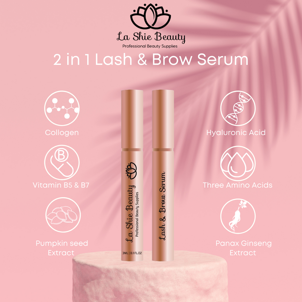 eyelash growth serum. eye brow growth. Lash treatment. Effective lash therapy.  increased lash volume.  serum. natural and safe serum. increases length of natural lashes. Increases strength of natural lashes. Increases curl of natural lashes. Hydration. Collagen, B vitamins. Pumpkin seed extract. Hyaluronic Acid. Amino Acids. Panax Ginseng Extract. Safe for use with eyelash extensions